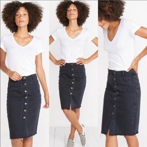 EUC Marine Layer Womens Black Midi Skirt 29